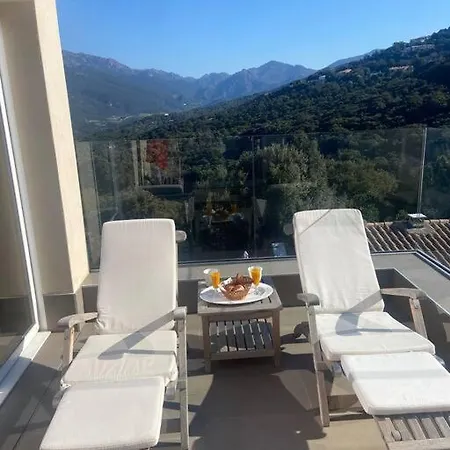Villa Avec Piscine, Vue Mer Et Montagne A Propriano *